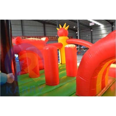 Con ventilador incluido Parque comercial de Mickey Mouse inflable para niños pequeños