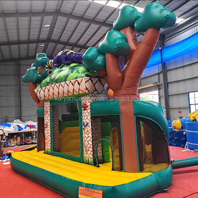 Fiesta de niños Casa de salpicadores inflable al aire libre con tobogán Envío marítimo / aéreo / expreso