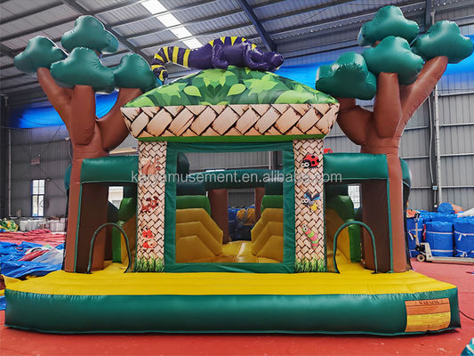 Fiesta de niños Casa de salpicadores inflable al aire libre con tobogán Envío marítimo / aéreo / expreso