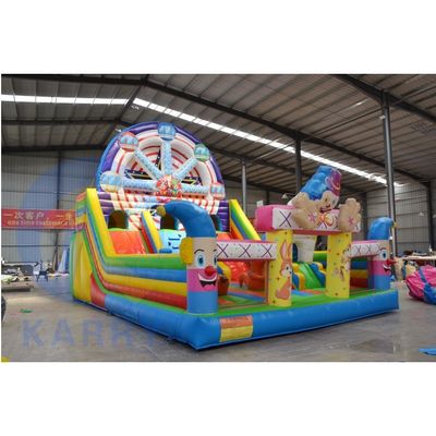 CE soplador y accesorios de reparación incluidos Combinado de deslizamiento de castillo para castillo de salto inflable