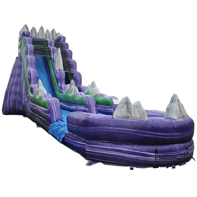 Impresión digital Rockery tema tobogán de agua inflable para entretenimiento en interiores y exteriores