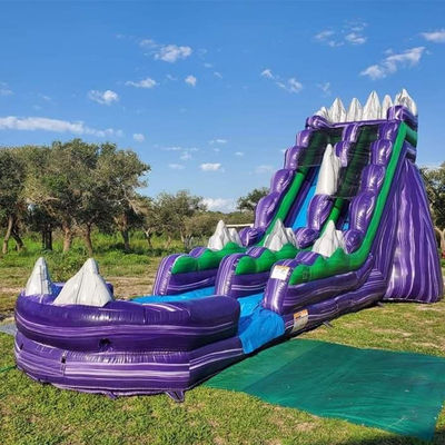 Impresión digital Rockery tema tobogán de agua inflable para entretenimiento en interiores y exteriores
