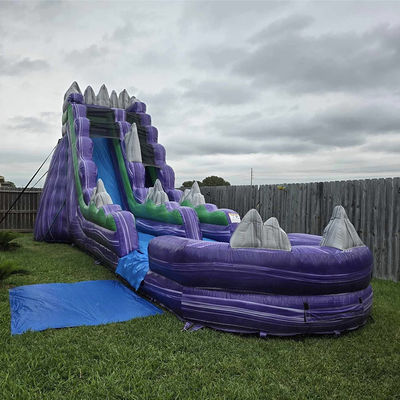 Impresión digital Rockery tema tobogán de agua inflable para entretenimiento en interiores y exteriores