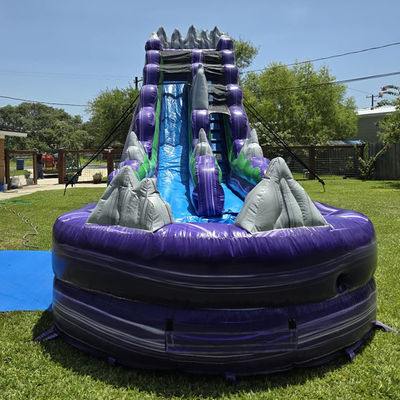 Impresión digital Rockery tema tobogán de agua inflable para entretenimiento en interiores y exteriores