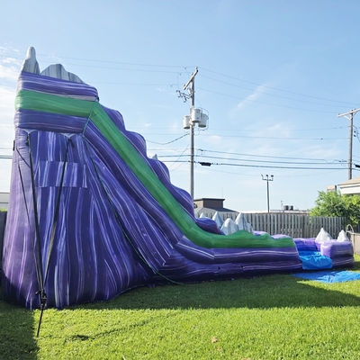 Impresión digital Rockery tema tobogán de agua inflable para entretenimiento en interiores y exteriores