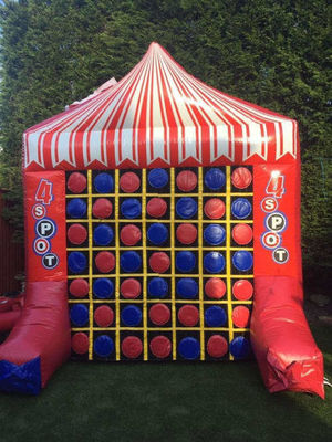 Juegos deportivos interactivos portátiles coloridos Juego de carnaval Tic Tac Toe Pared y conectar 4