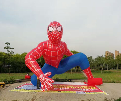 Publicidad al aire libre Inflable Hulk gigante y Spiderman modelo para eventos llamativos