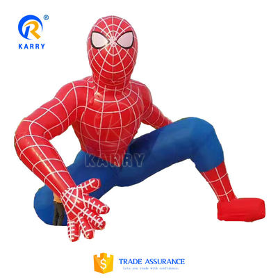 Modelo de Spiderman inflable con tamaño personalizado y costuras dobles y triples