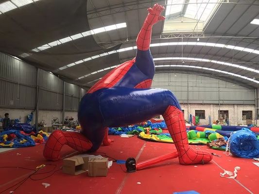 Modelo de Spiderman inflable con tamaño personalizado y costuras dobles y triples