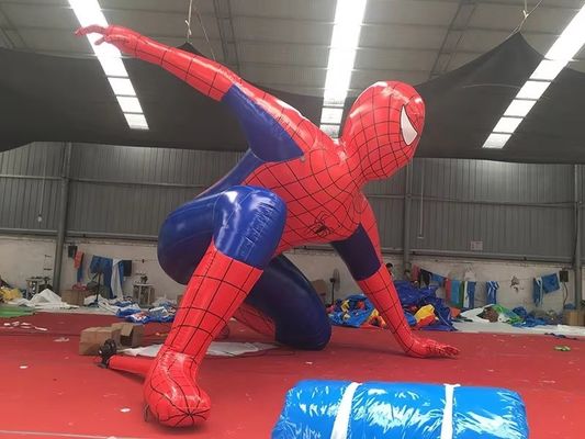 Modelo de Spiderman inflable con tamaño personalizado y costuras dobles y triples