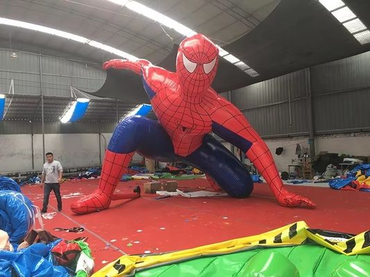 Modelo de Spiderman inflable con tamaño personalizado y costuras dobles y triples