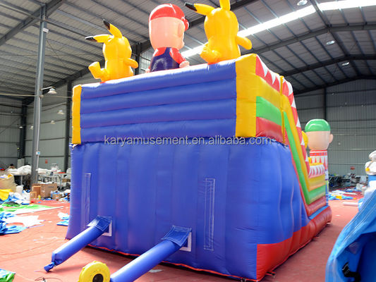 Blower Fun City con Mickey y Mario Inflable Castle Bouncer House Combo Playground Blower Incluido