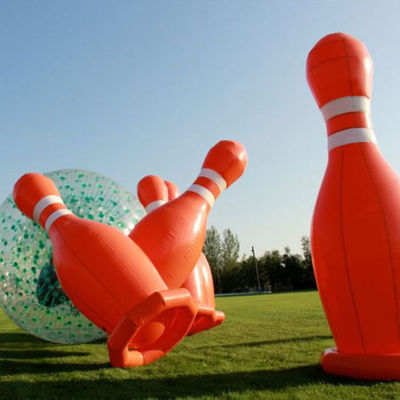 Conjunto de bolos inflables Jumbo PVC portátil ideal para juegos y eventos deportivos interactivos