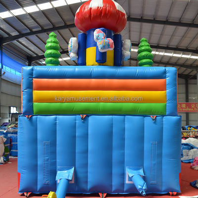 14 años de edad Unisex Último Circo Inflable de PVC Castillo con deslizamiento N Deslizamiento Fiesta de la Ciudad Divertida