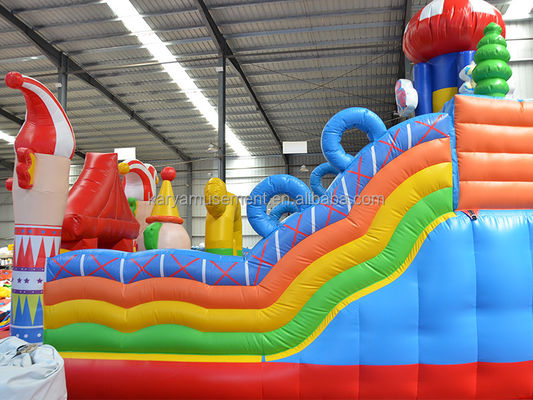 14 años de edad Unisex Último Circo Inflable de PVC Castillo con deslizamiento N Deslizamiento Fiesta de la Ciudad Divertida