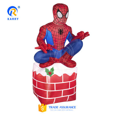 EN14960 Certificado hombre araña inflable personalizado con caja de regalo de Navidad y soplador de aire