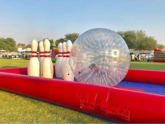 Juego de bolos y bolas inflable personalizado para entretenimiento de fiesta de construcción de equipos