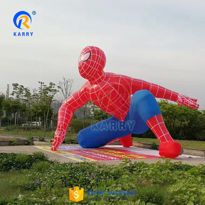 Colorido personalizado Marvel Superhéroe Hombre Araña Inflatable Material de publicidad de PVC