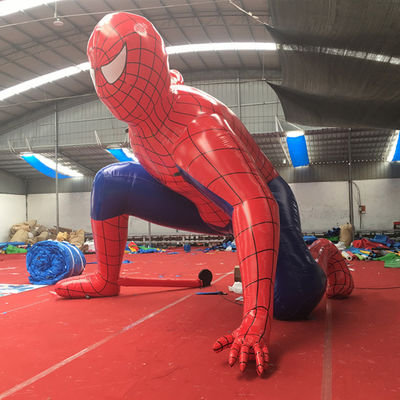 Colorido personalizado Marvel Superhéroe Hombre Araña Inflatable Material de publicidad de PVC