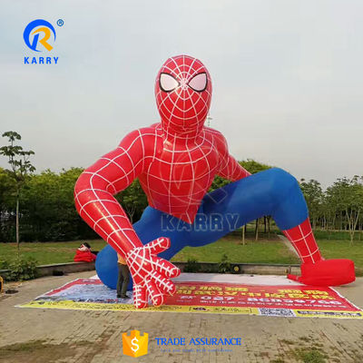 Colorido personalizado Marvel Superhéroe Hombre Araña Inflatable Material de publicidad de PVC