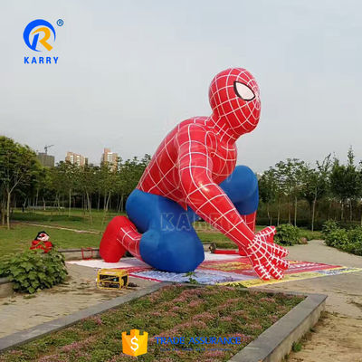 Colorido personalizado Marvel Superhéroe Hombre Araña Inflatable Material de publicidad de PVC