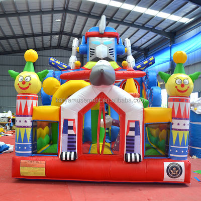 Trampolín personalizado de pequeño tamaño inflable mecánico Ares Fun City Bouncer Combo Slide