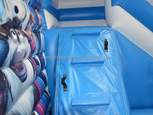 Personalizado Partida Infantil Trampolín Inflable Princesa Elsa Castillo Combo Salto del tobogán