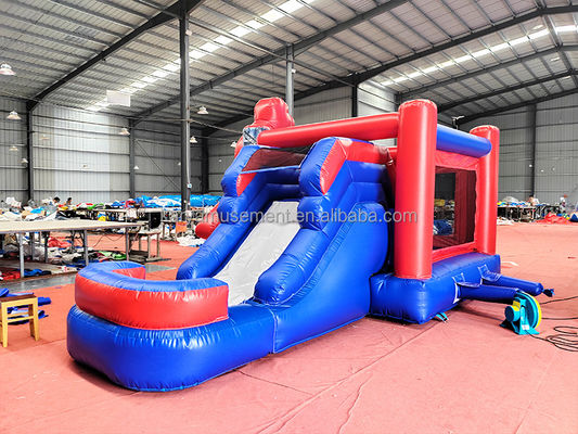 CE/EN71/EN14960 Certificado Niños Inflable Castillo Spiderman Casa de salto con tobogán