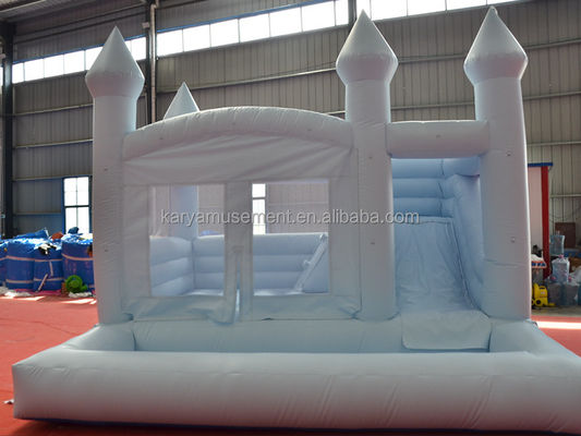 Color personalizado Fiesta de bodas portátil Casa de salto Slide combinado y Fosa de bola para niños