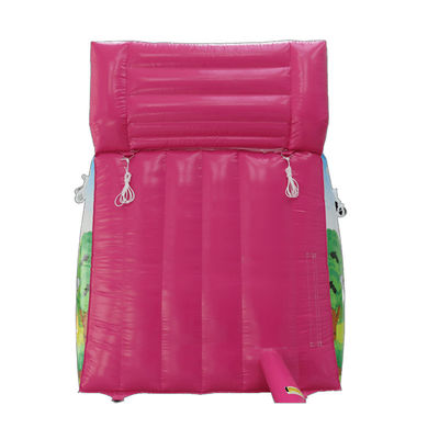 Alquiler comercial de trineos inflables de PVC pequeños de color rosa con certificación CE/EN71/EN14960