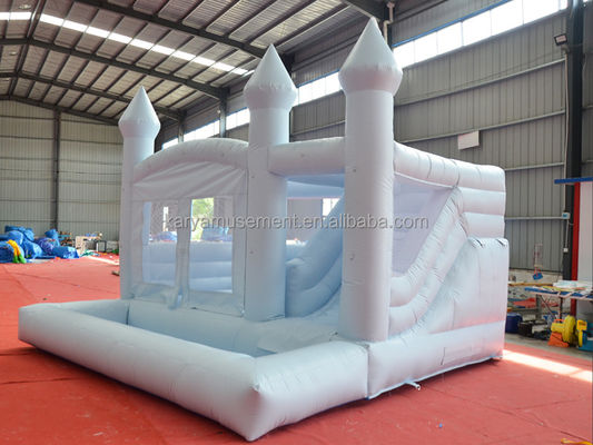 Color personalizado Fiesta de bodas portátil Casa de salto Slide combinado y Fosa de bola para niños