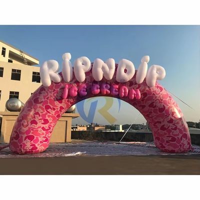 Eventos de la empresa personalizados Arco inflable al aire libre con publicidad del tema del delfín