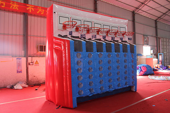 Juego de baloncesto inflables de PVC de calidad comercial con soplador