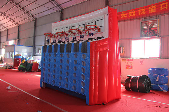 Juego de baloncesto inflables de PVC de calidad comercial con soplador