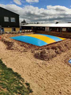 Commercial PVC Inflatable Nube de Salto Colorida almohada de salto para niños y adultos