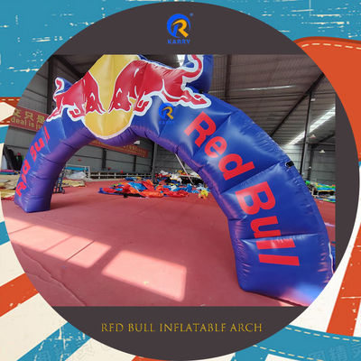 Arco inflable de género neutro Red Bull Publicidad con inflables de material PVC