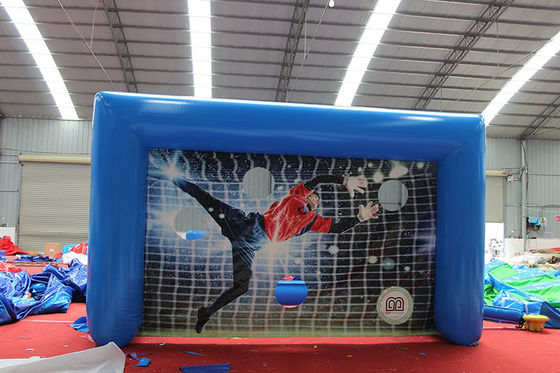 Juego de patadas de fútbol inflable para juegos deportivos Juego de tiroteo de penalidades inflable de PVC