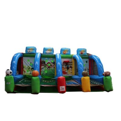 Características PORTABLE Niños 4 en 1 Carnaval Inflatable Juego Deportivo Inflatable Juego De Tiro De Baloncesto