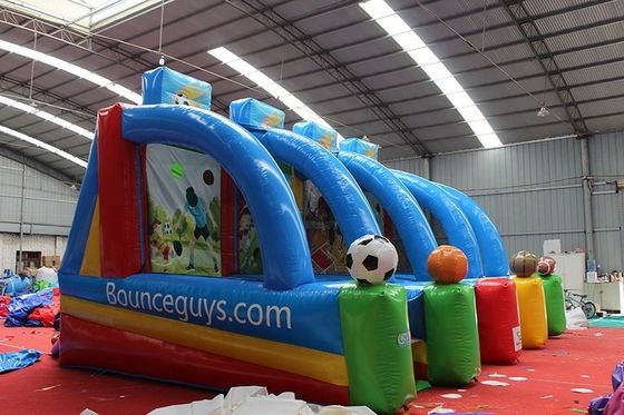 Características PORTABLE Niños 4 en 1 Carnaval Inflatable Juego Deportivo Inflatable Juego De Tiro De Baloncesto