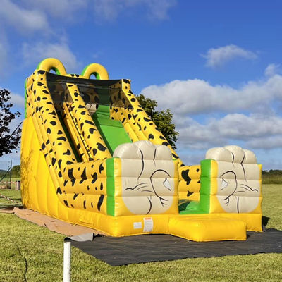 Impresión digital Leopardo amarillo Impresión inflada de salto de agua para niños y adultos