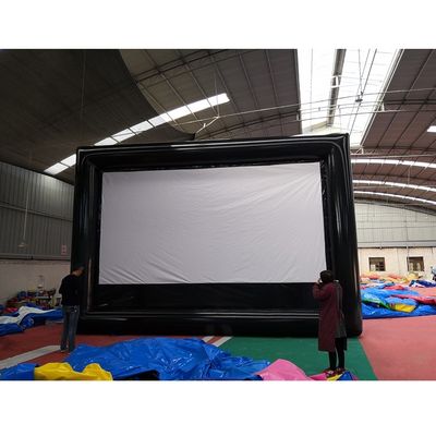 EN71/CE Certificado Super Fun Pantalla de cine de castillo inflable para publicidad exterior