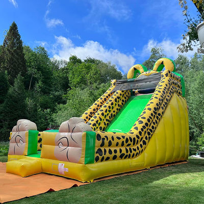 Impresión digital Leopardo amarillo Impresión inflada de salto de agua para niños y adultos