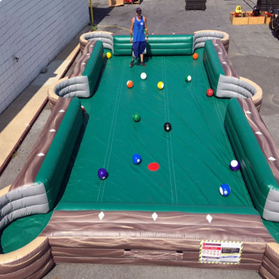Tabla de billar de fútbol inflable de lonas de PVC personalizada para juegos interactivos