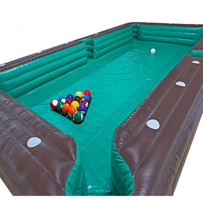 Tabla de billar de fútbol inflable de lonas de PVC personalizada para juegos interactivos