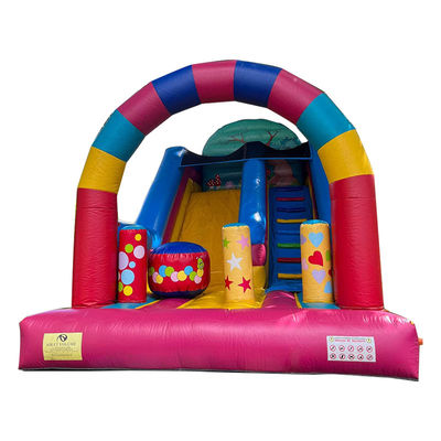 Alquiler de fiestas Casa de dulces tema tobogán seco inflable con certificación CE/EN71/EN14960