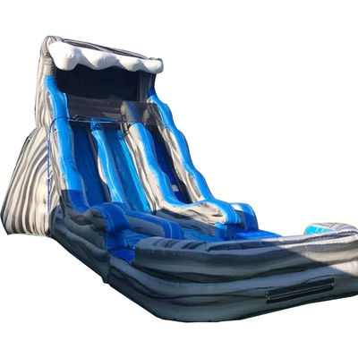 Entretenimiento al aire libre en interiores doble deslizamiento n tobogán tobogán de piscina inflable para parque acuático