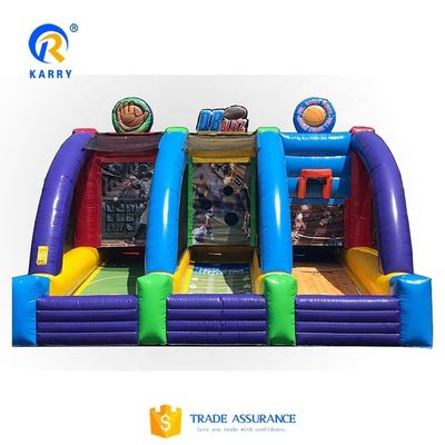 Juguetes inflables de carnaval Juegos interactivos al aire libre con soplador y accesorios de reparación CE