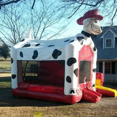 Casa de salto para perros dálmatas Castillo inflable Casa de salto con tobogán y accesorios