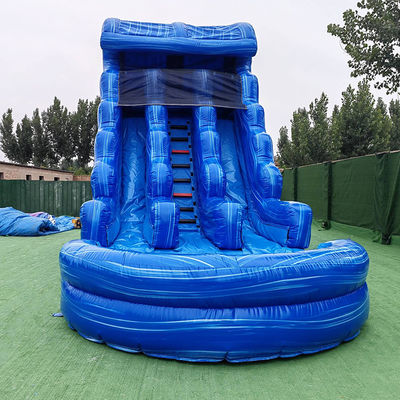 Parque acuático inflables de PVC doble deslizamiento N tobogán con piscina saltando patio trasero tobogán acuático