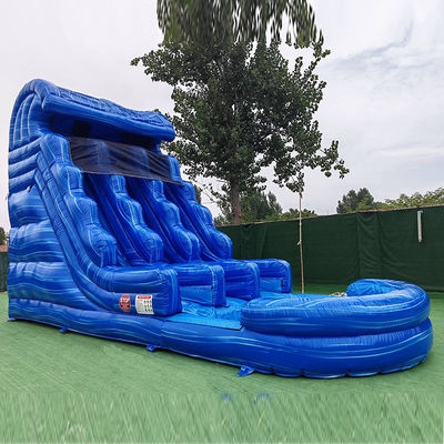 Parque acuático inflables de PVC doble deslizamiento N tobogán con piscina saltando patio trasero tobogán acuático